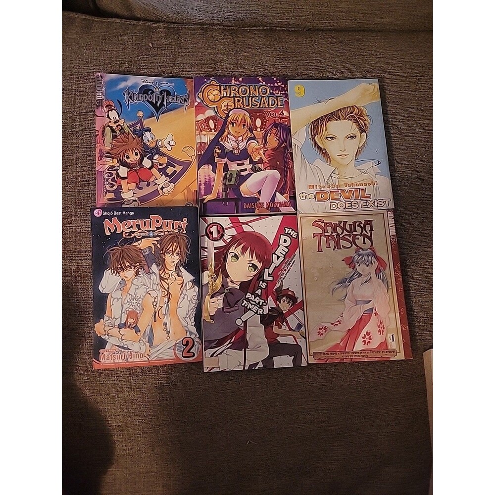 Manga Variety Lot of 6 - Fantasy Vampire Demon Comedy Teen Hiboi Hino Moriyama +